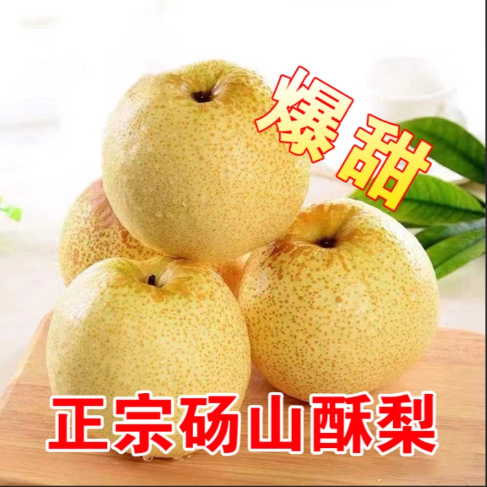 砀山酥梨新鲜水果现摘现发脆甜多汁4.5斤起装