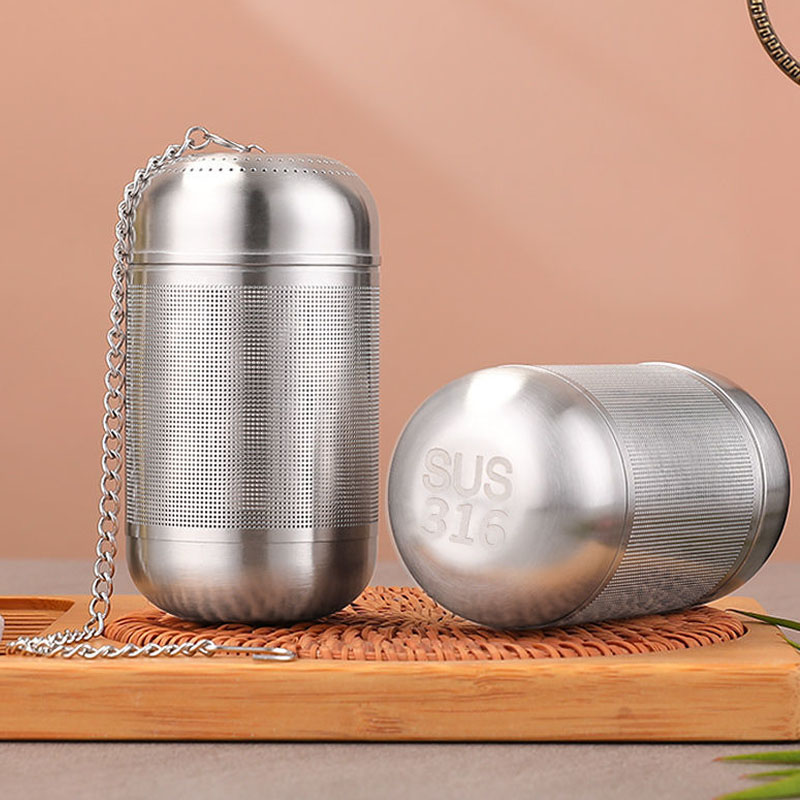 316不锈钢焖茶壶茶仓大号茶漏茶叶过滤器茶滤网过滤网茶隔泡茶器