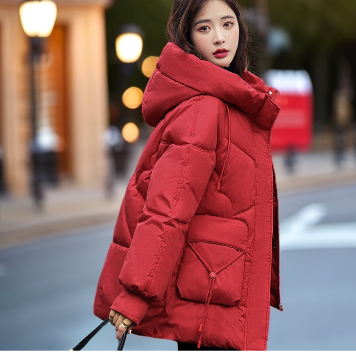 冬装棉衣棉服外套女装洋气时尚连帽加厚棉袄保暖小个子休闲女士衣