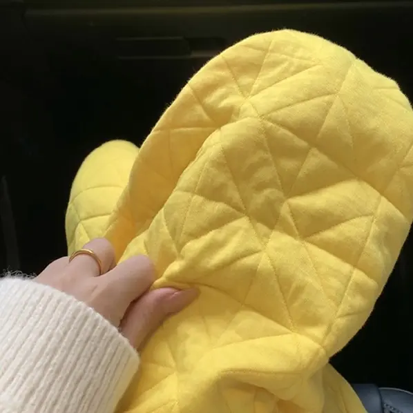 菱格压线夹棉阔腿裤女秋冬慵懒风直筒束脚保暖裤