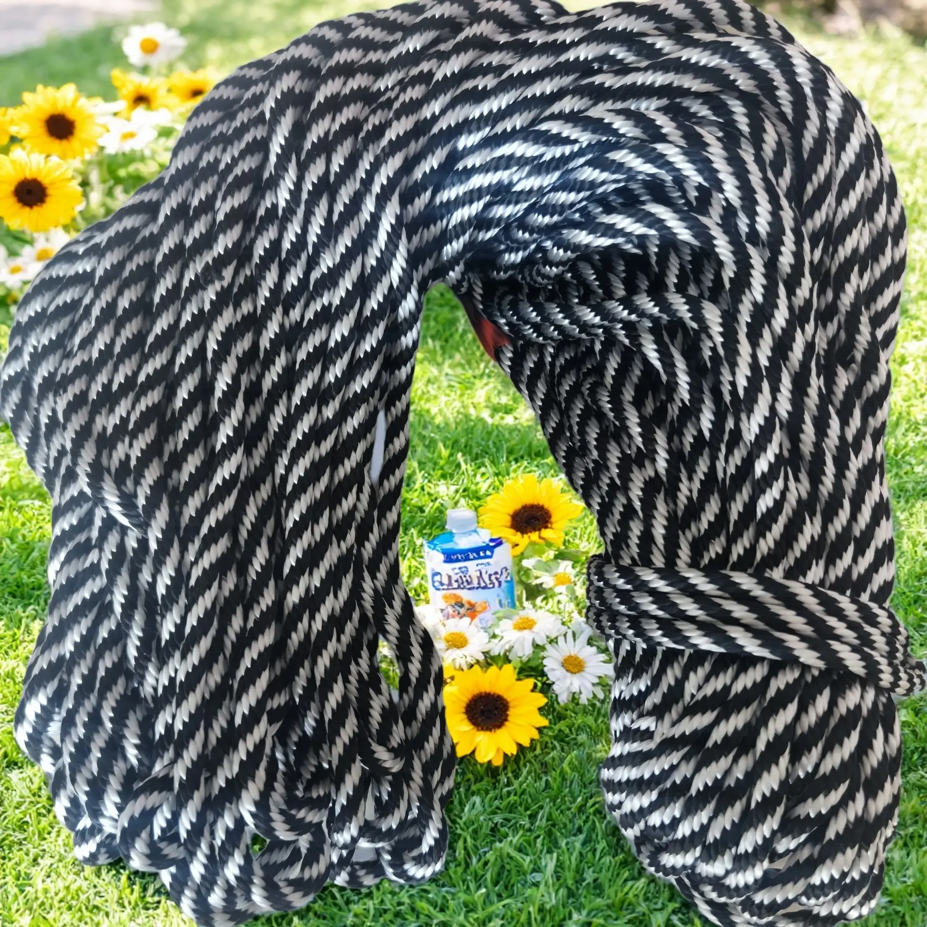 双色八股棉绳用于束口袋服装辅料编织及DIY包装