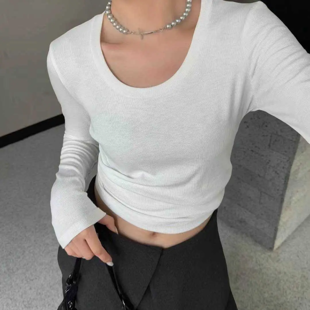 （非主图直播间下单）常规长袖休闲风纯欲飞袖短袖T恤显瘦内搭圆领
