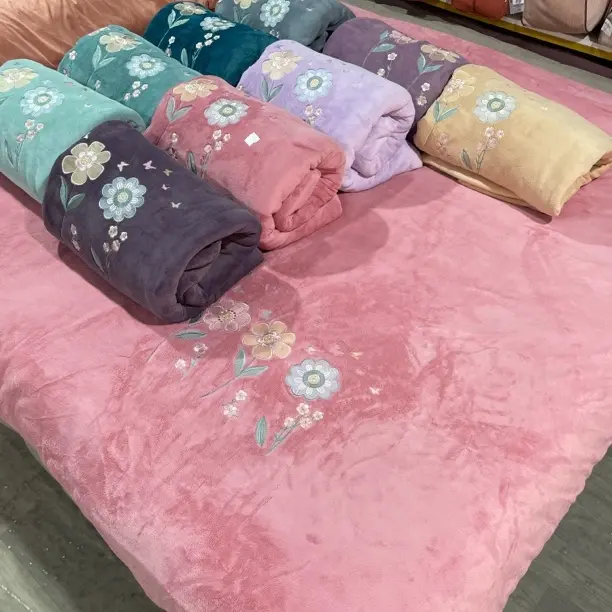 加厚牛奶绒单品被罩7乘7加大尺寸