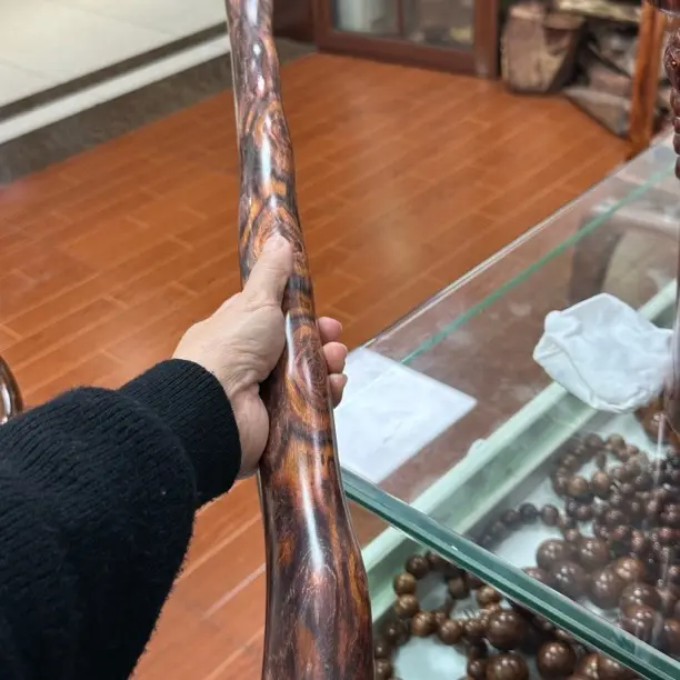 非金属木质手链 原木花纹海黄把玩棍