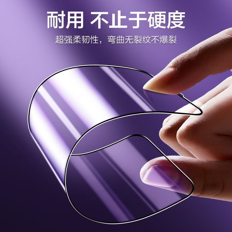 适用无孔膜苹果14/13/12/11/XR防尘钢化膜iPhone14ProMax膜XS贴膜