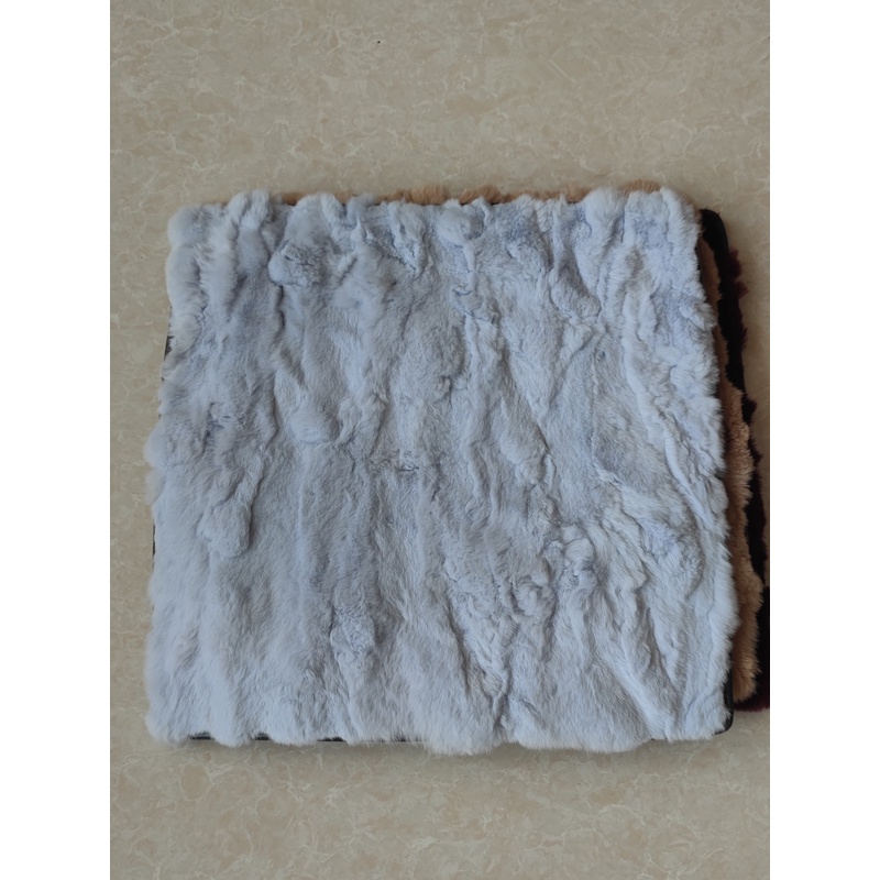 真獭兔毛坐垫椅垫皮毛一体车内屁股垫餐椅屁垫保暖透气学生凳子