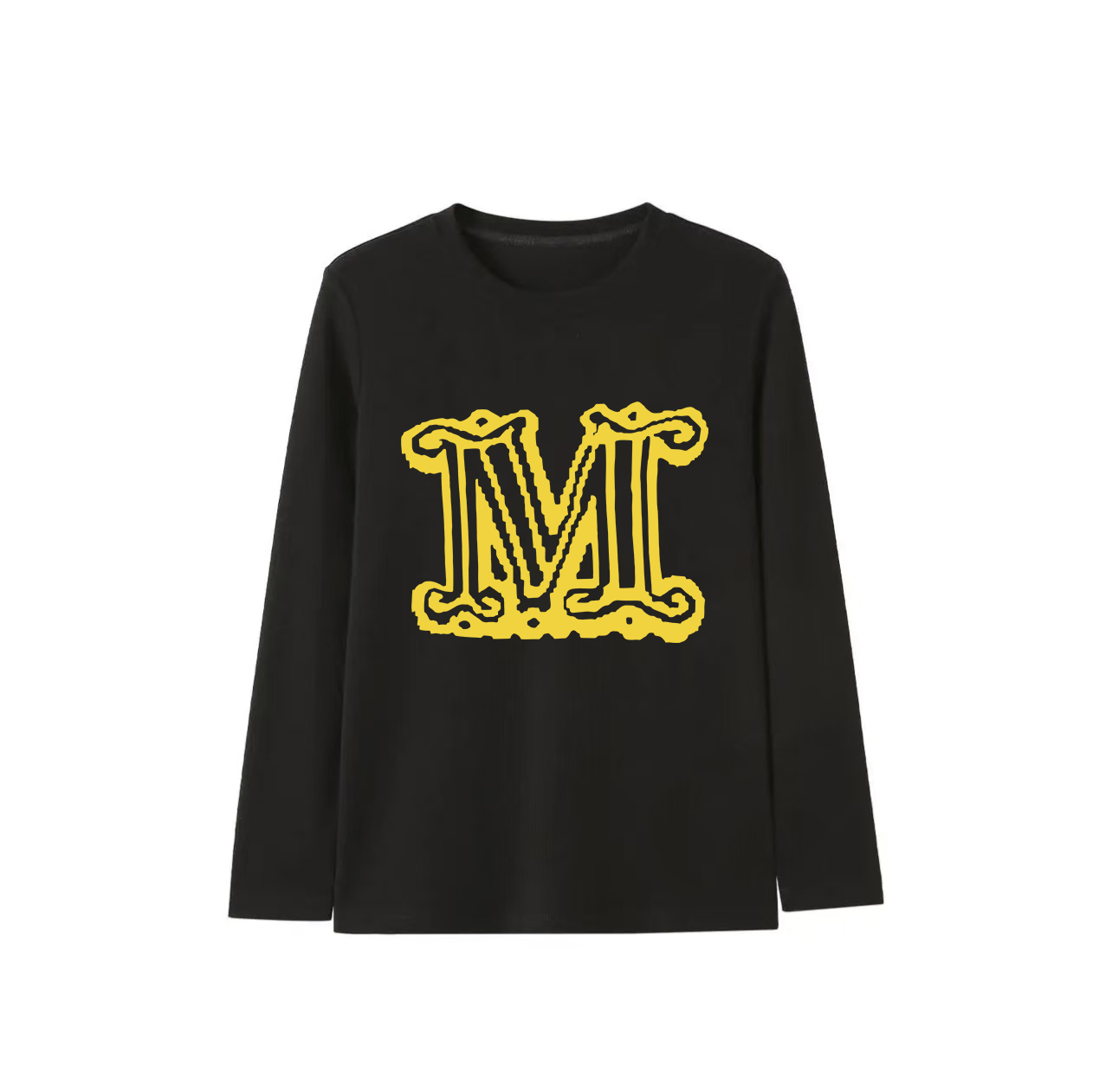 磨毛加绒保暖打底衫 2025秋冬时尚圆领长袖百搭T恤上衣