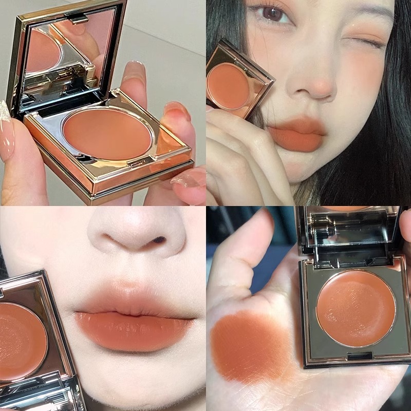 小红书推荐哑光唇泥柔雾唇颊两用腮红素颜显白口红女显气质三合一