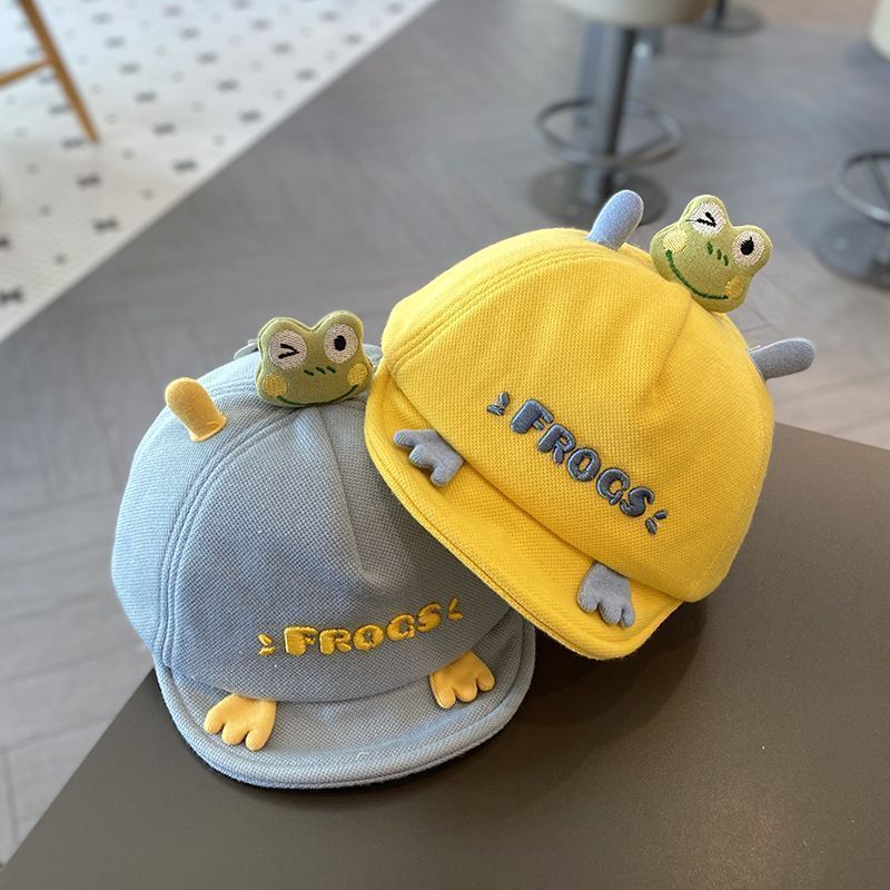 韩版秋冬婴儿帽子可爱超萌宝宝洋气软檐鸭舌帽春季男女童棒球帽潮