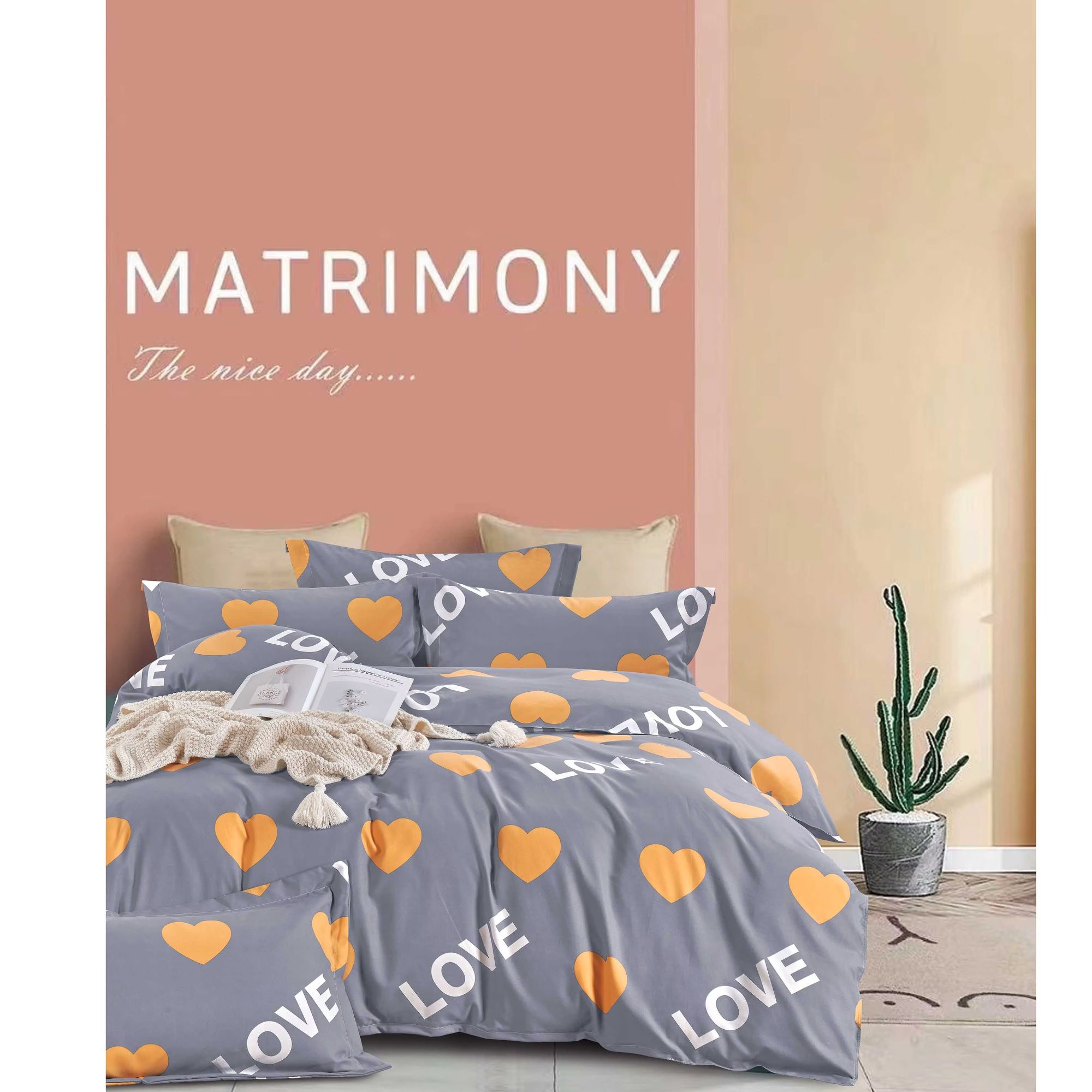 【三件套】【床单+枕套】床上新款四件套三件套加厚加柔全棉不爱心