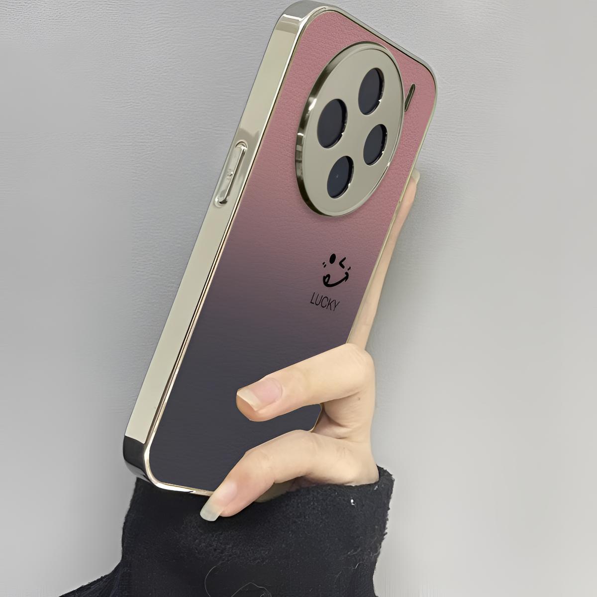 渐变笑脸适用vivox300手机壳x200ultra新款x80x70pro至尊版60s19