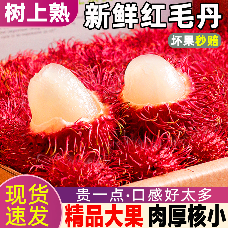 【顺丰冷链】泰国红毛丹新鲜水果热带当季香甜毛荔枝现摘现发整箱