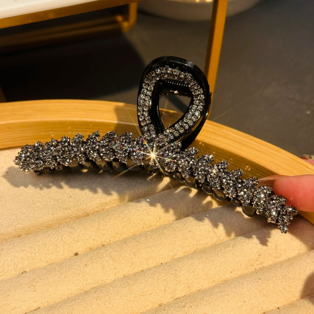 11CM麦穗重工满钻优雅百搭时尚简约轻奢气质网红大抓夹精致