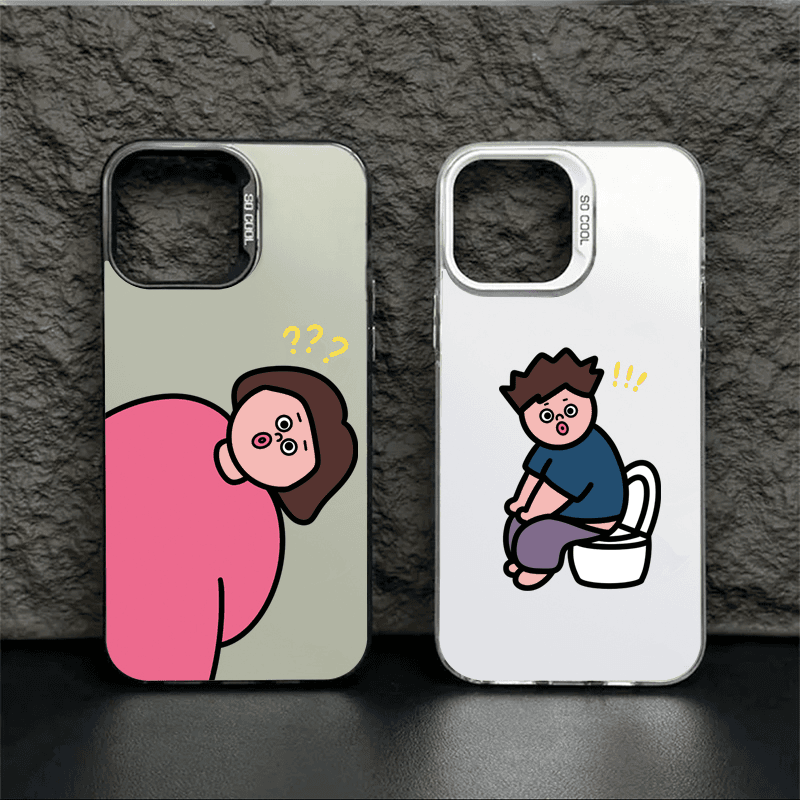 搞怪情侣适用iPhone15/14promax手机壳苹果13/12/11保护套xr全包8