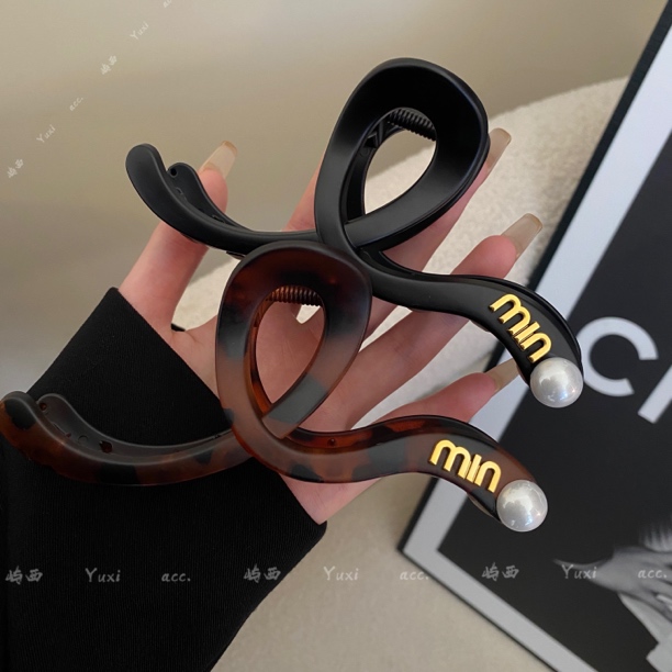 <屿西>韩系时尚后脑勺网红新款磨砂气质发夹大抓夹盘简约发夹发饰