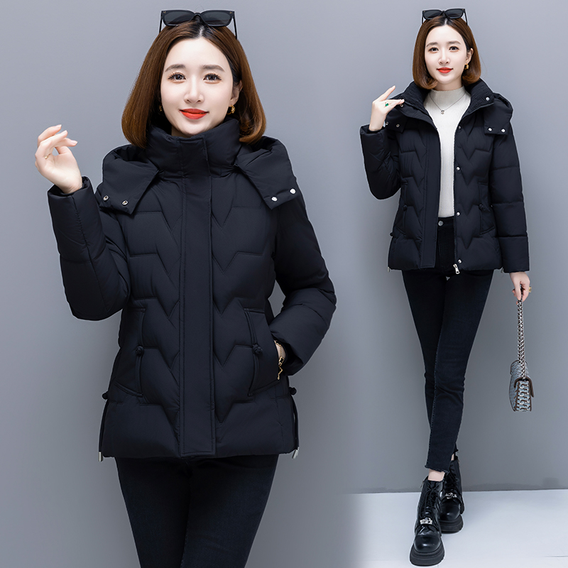 小个子妈妈冬装羽棉服短款秋冬外套棉袄新款中老年女冬季大码棉衣