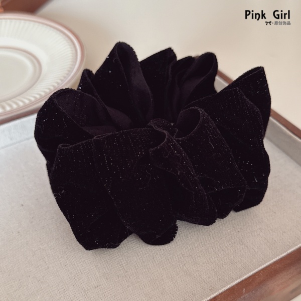 Pink Girl  X911复古秋冬优雅黑色简约马尾夹百搭竖夹香蕉夹