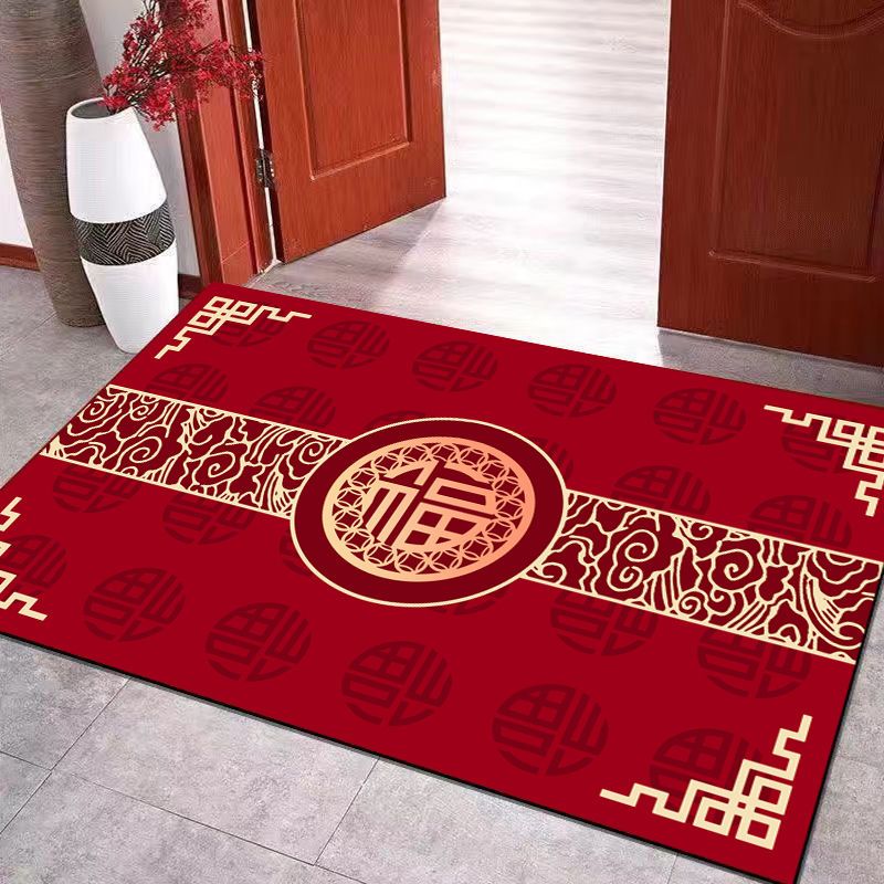 高端入户门垫喜庆地毯硅藻泥垫子卫生间浴室厨房浴室大门口防滑垫