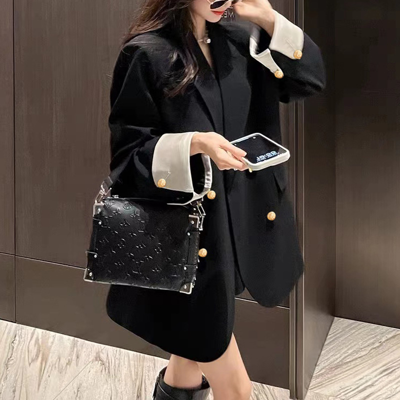 2025新款大码女装西装外套女胖mm韩版宽松休闲气质炸街高级感西服