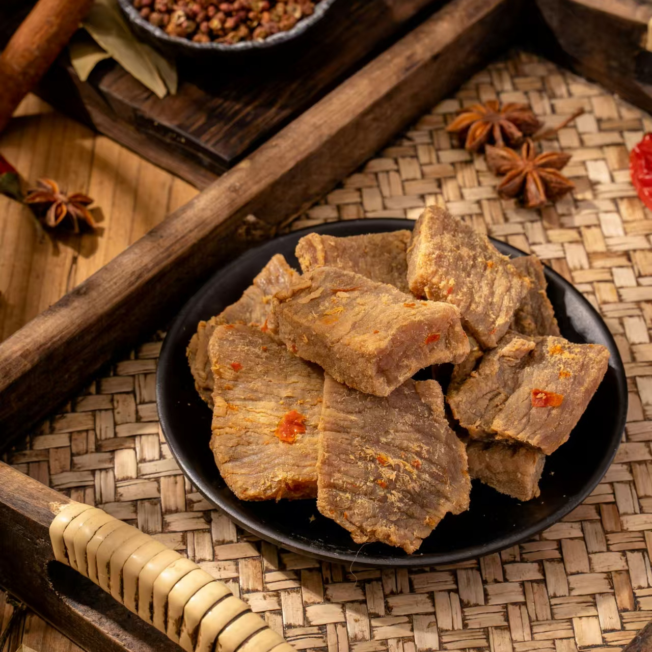 穆云香手撕烤肉穆阳特产猪肉干零食小吃细腻切块小包解馋零食