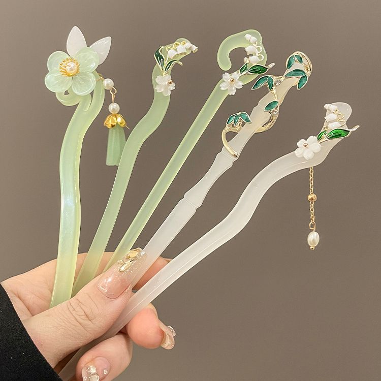 简约古风流苏超仙发簪新中式盘发女气质国风中式簪子