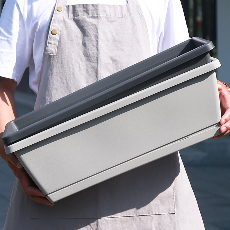 透气种菜盆特级加厚款阳台种菜种花特大号种菜长条霍伦花盆耐用