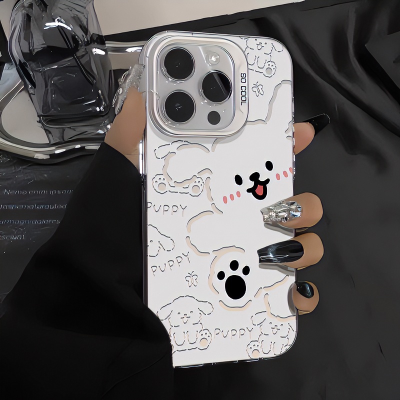BANCA素描线条狗iphone15/13苹果手机壳14/12/11华为vivo小米oppo