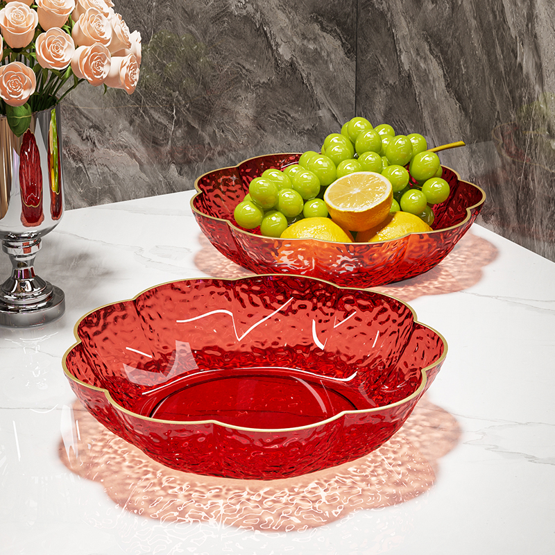 乔迁之喜果盘客厅茶几摆放干果零食水果盘子新居搬家入宅仪式喜盘