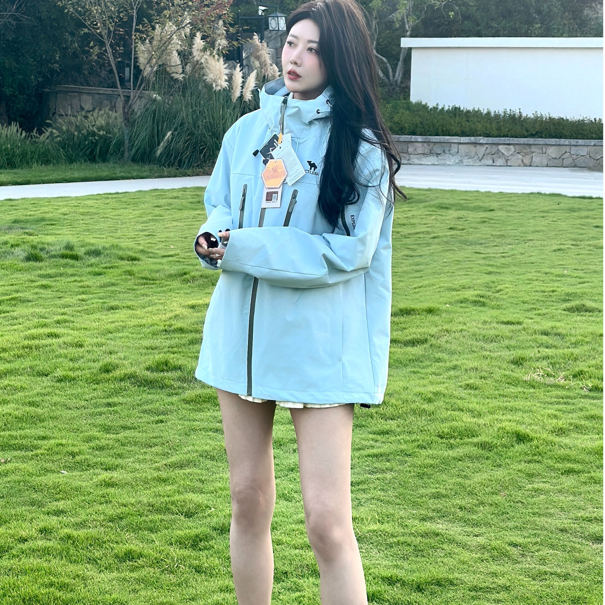 【美洲户外】科技新款三合一户外运动风衣情侣户外登山防水女款