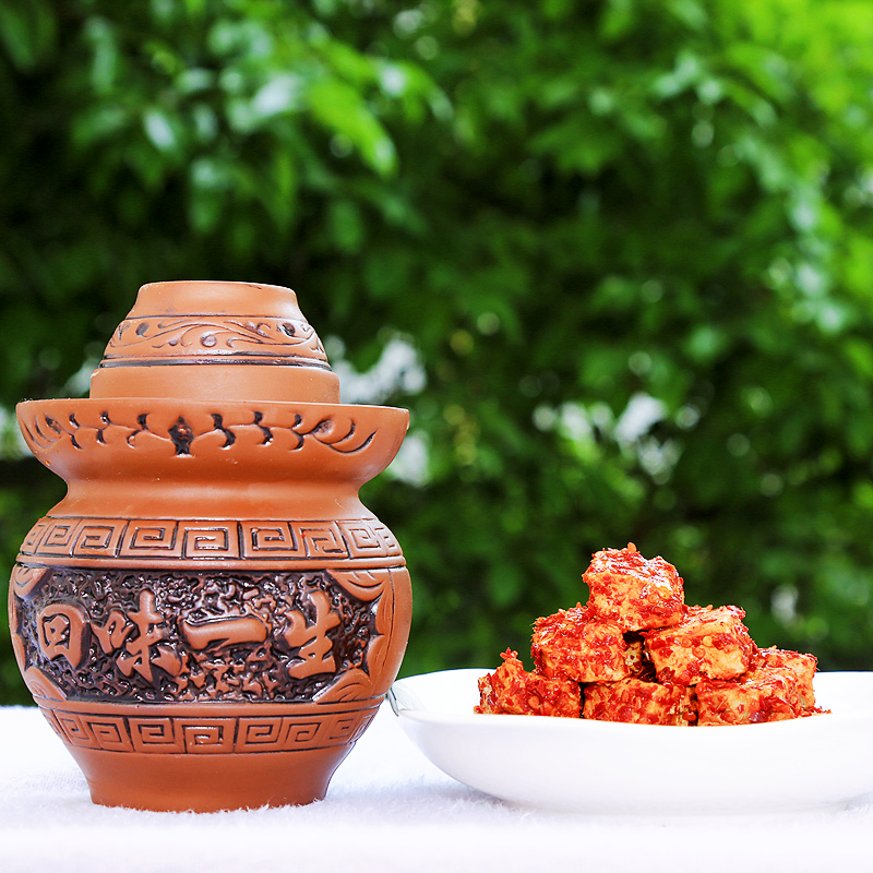 豆腐乳农家风味手工制作细腻下饭美味香辣麻辣霉豆腐乳瓷坛1000克