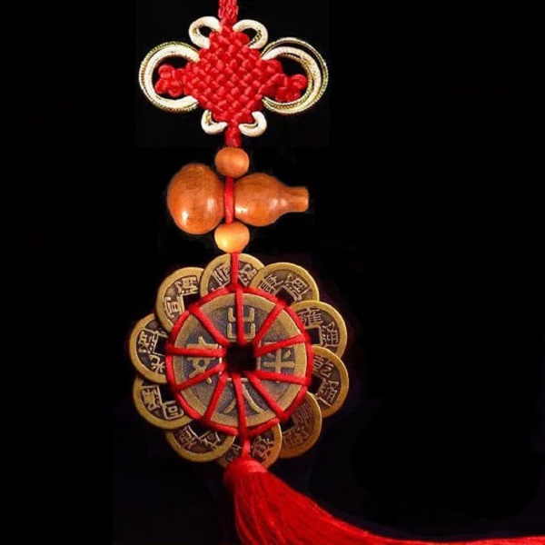 【缘】 纯铜十帝大梅花挂件汽车挂饰随身携带钥匙扣汽车钥匙链