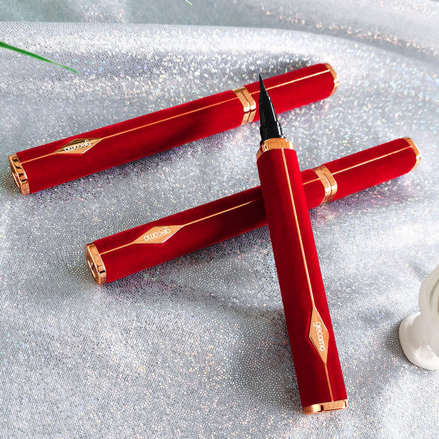 格蒙红丝绒眼线笔防水防汗速干持久不晕染初学者眼线液笔鎏金滋润