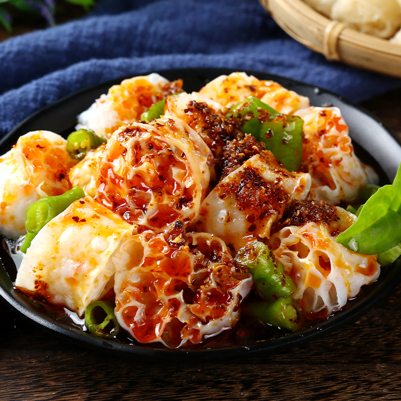 吸汁面藕圈美味干货肠面筋泡火锅免煮凉拌凉皮天然方便食用