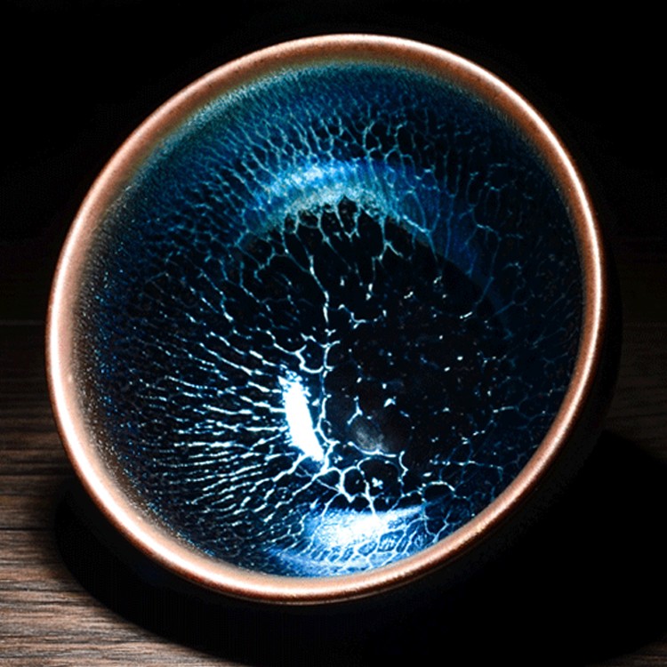 建阳建盏主人杯单杯功夫茶具单个品茗杯窑变陶瓷家用个人专用茶盏