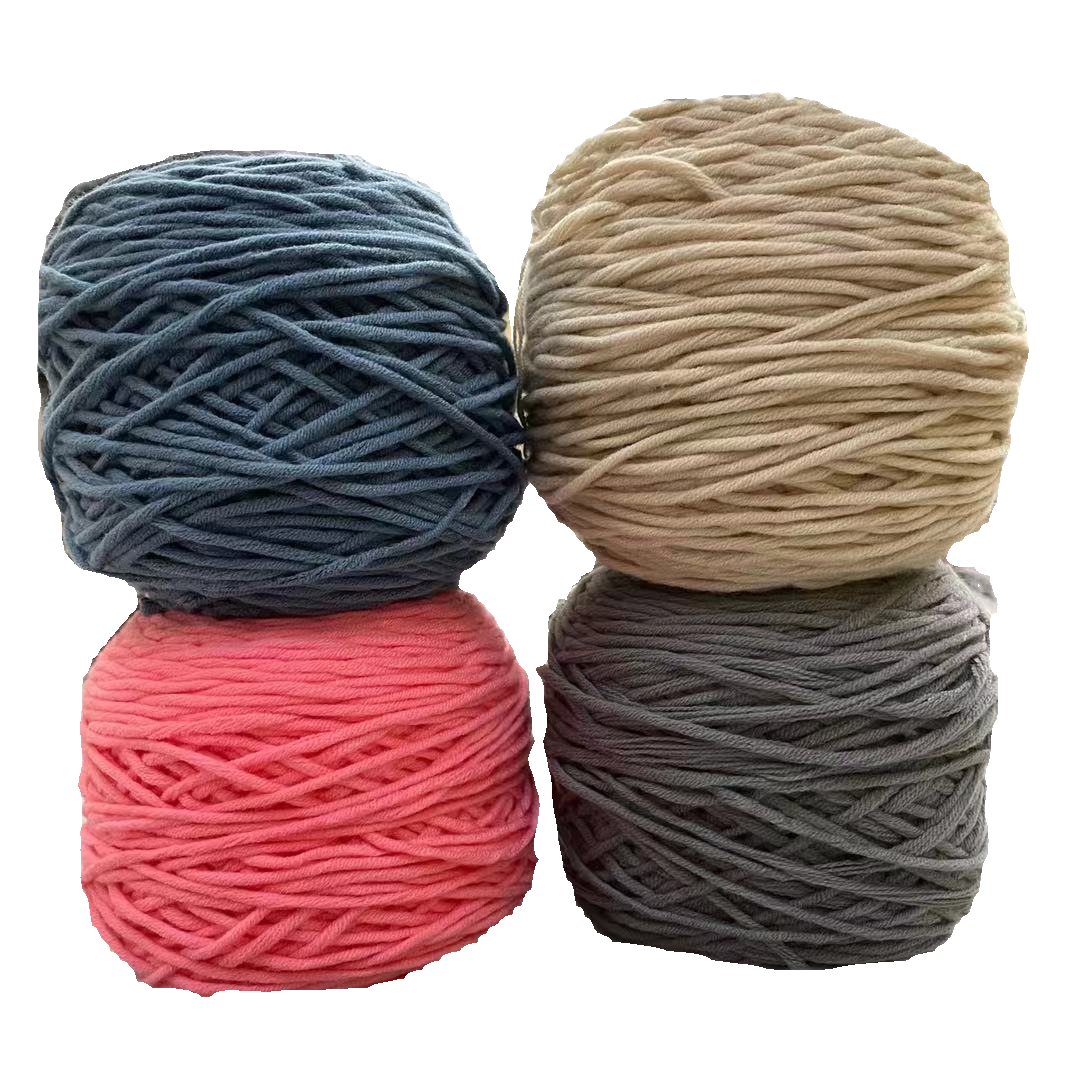 大团加厚线编织针织材料包（拍一织一条加送针，柔软中粗毛线保暖