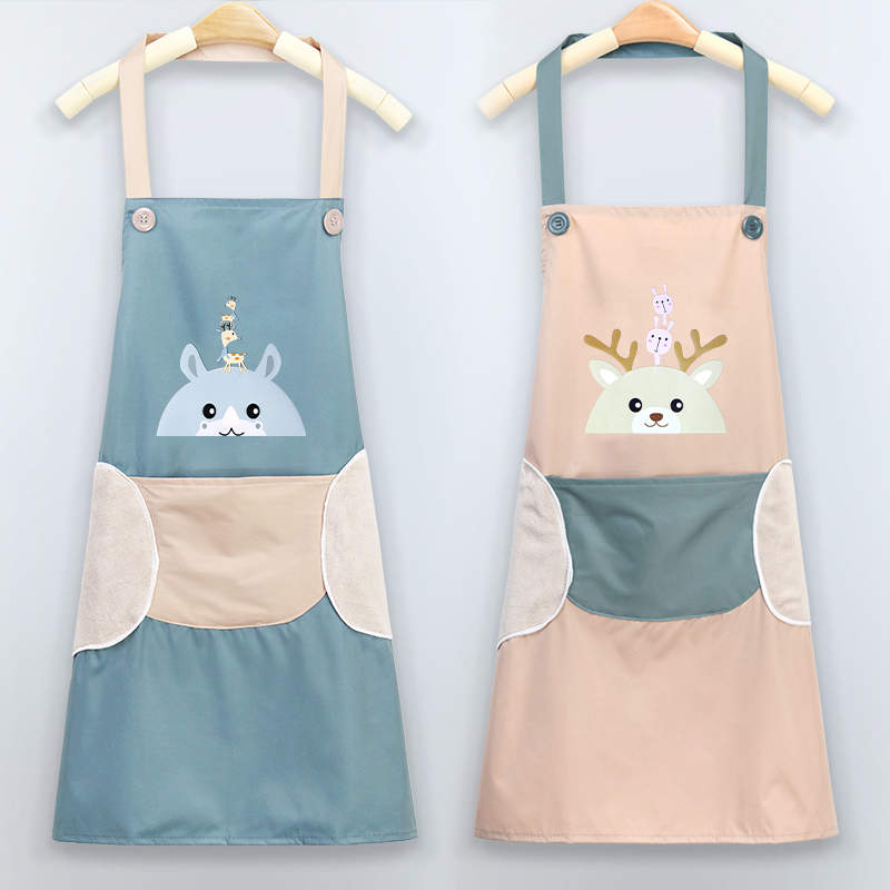 小熊围裙厨房家用围裙专用做饭松弛感围裙居家好物男女同款