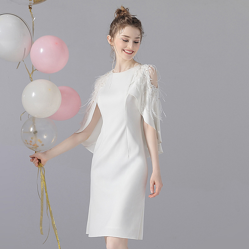 【思朵】S9235C高定轻奢小礼服裙女显瘦敬酒服高端大气法式感连衣裙