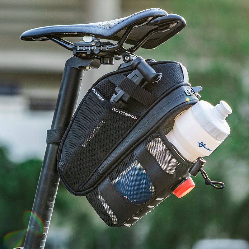 洛克兄弟自行车包水壶包尾包山地车折叠车后座骑行坐垫鞍座包配件