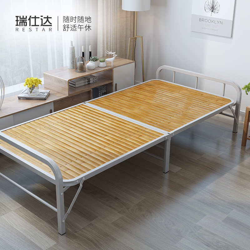 【品牌好货】家用折叠床竹床单人陪护床午休午睡双人午休折叠床
