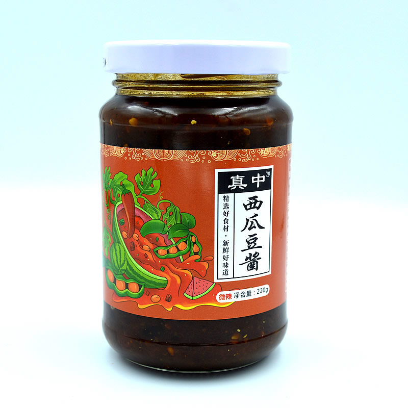 真中西瓜酱豆220克河南老家味道精选食材儿时味道手工油泼辣子