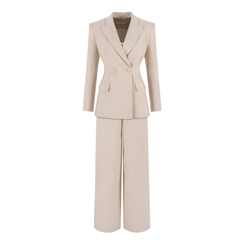 MAGGIEMA马婧气质上班族女装老钱风西装马甲背心西裤三件套553D