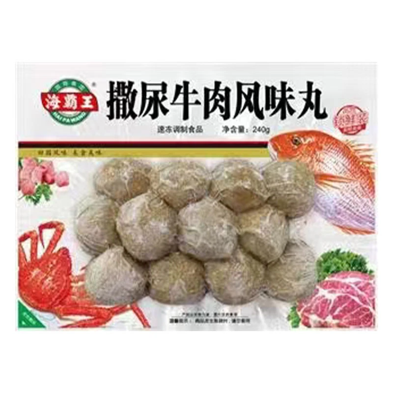 海霸王 锁鲜装撒尿牛肉风味丸 240g/袋