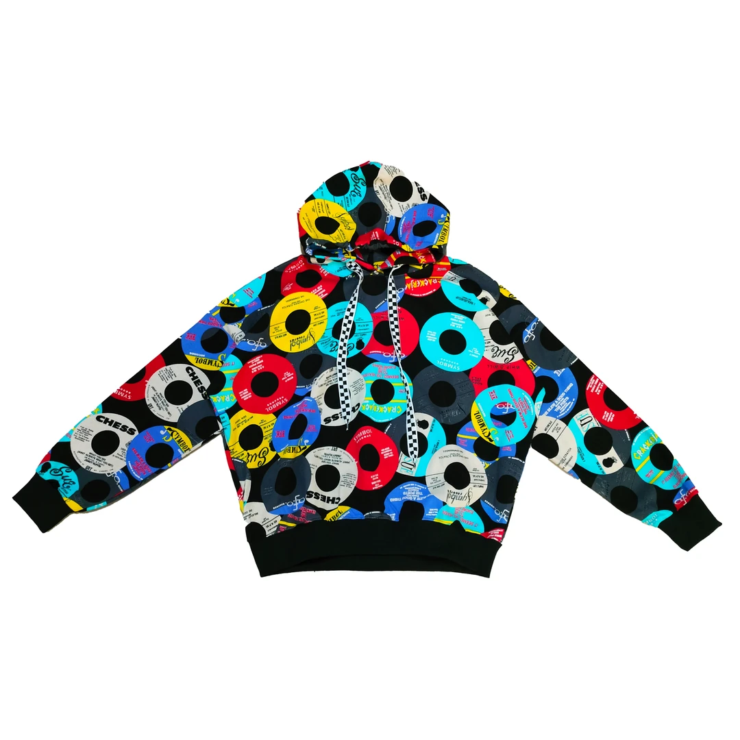 2024年秋季新款休闲潮牌满印卡通印花连帽卫衣5793