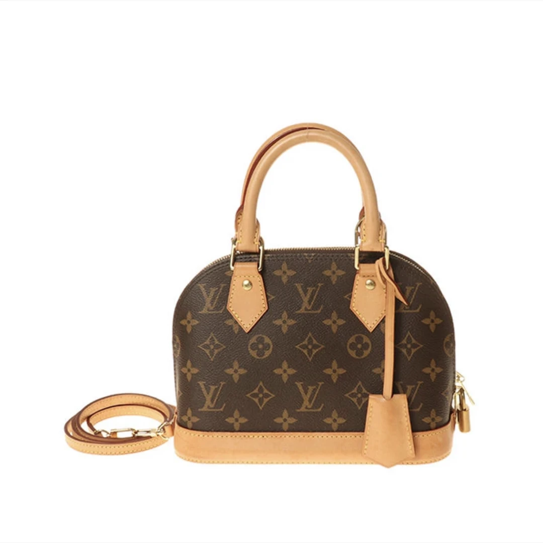 95新 LouisVuitton/路易威登 LV老花贝壳手提包/BB尺寸
