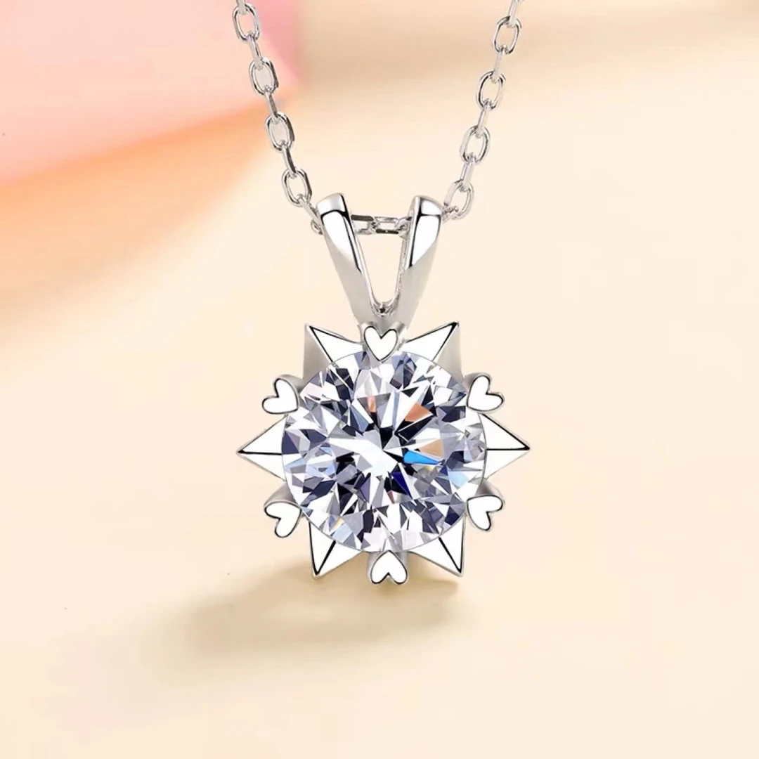 〖 雪花 〗高品质莫桑石镶嵌（1.0ct-5.0ct）