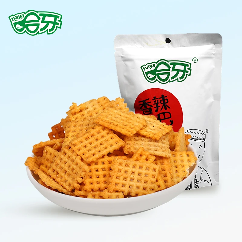 哈牙香辣锅巴120g*2袋/5袋/整箱 清真锅巴