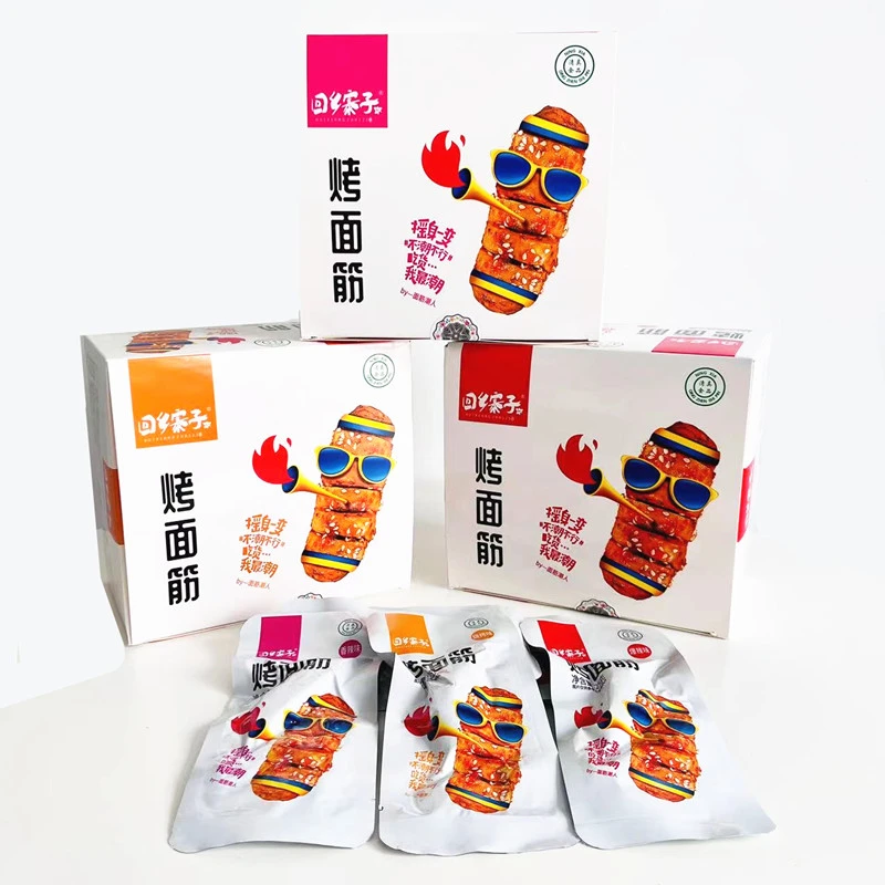 回乡寨子烤面筋25g 整箱 烧烤/爆辣/香辣 清真烤面筋