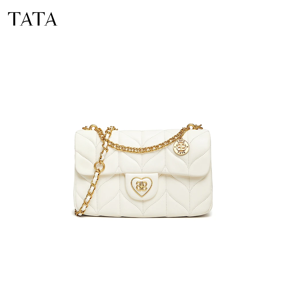 TATA/他她冬季小香风轻奢时尚经典单肩斜挎小方包新款X3162DX3