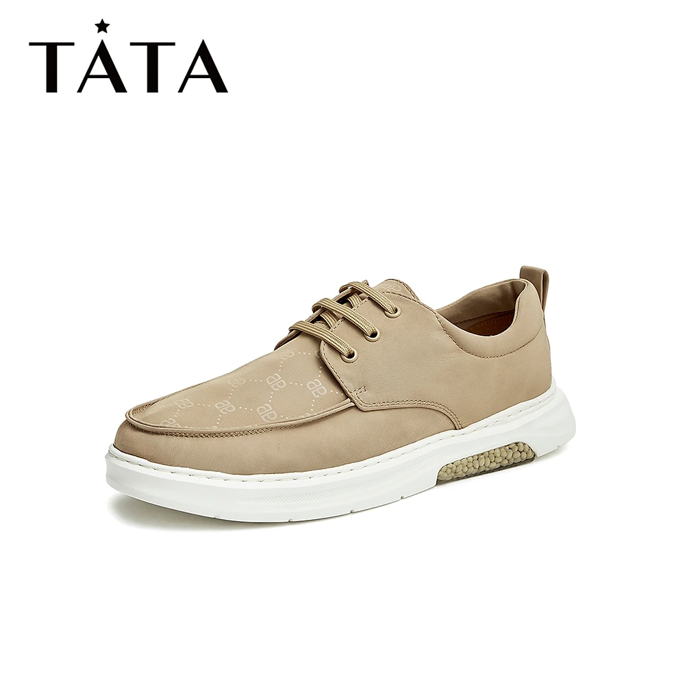 Tata/他她春季轻奢高端时尚休闲舒适百搭帆布鞋男新款299A4CM2