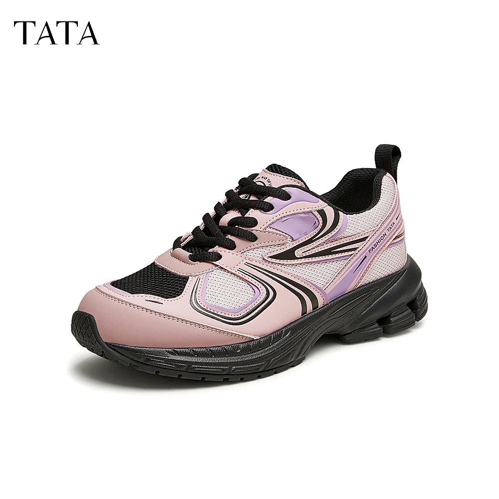 TATA他她撞色休闲运动鞋女鞋户外厚底老爹鞋秋季新款CBB01CM4
